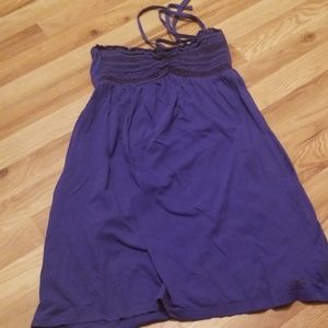 Hurley purple tie summer dress